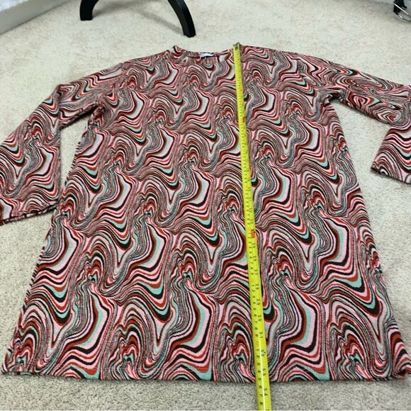 ZARA multicoloured jacquard long sleeve round neck mini dress Sz M NWT - Picture 8 of 9